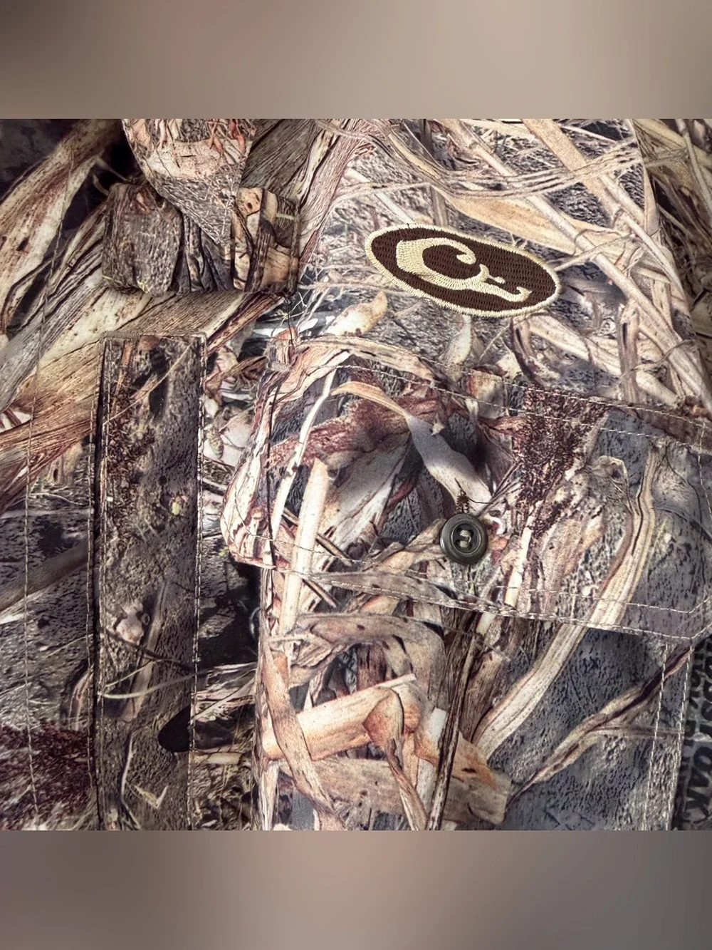 Drake Waterfowl EST EqWader Button Up Two Tone Shirt Color Blades 2XL Hunting